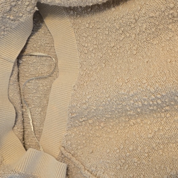 Free People Textured Cream Beige Sweater - Picture 5 of 7